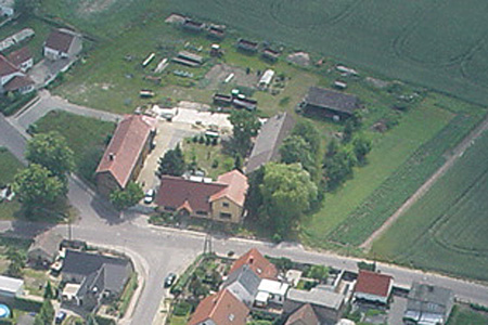 Luftaufnahme vom Flugzeug